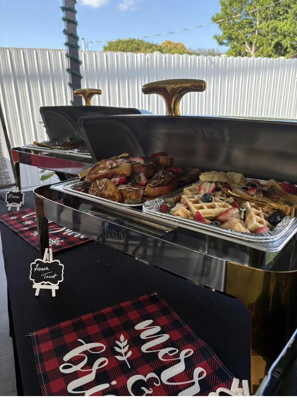 Flavor and Flair Catering Seasonal Feast: A beautifully presented buffet featuring holiday favorites prepared fresh and served with exceptional care.